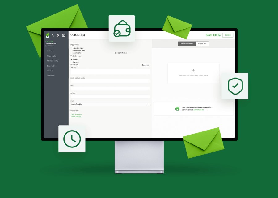 Odosielajte tlačené listy z počítača priamo na poštu